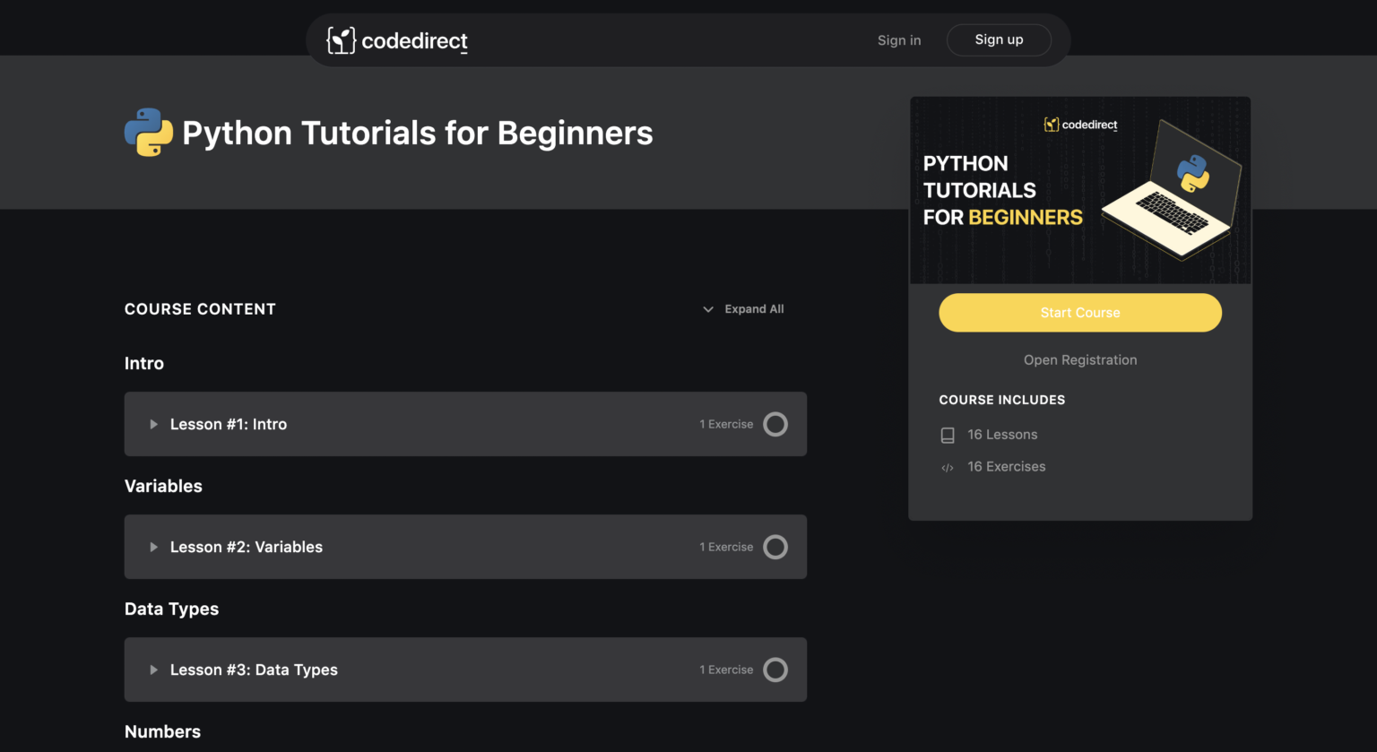codedirect.org – Learn Python On The Go